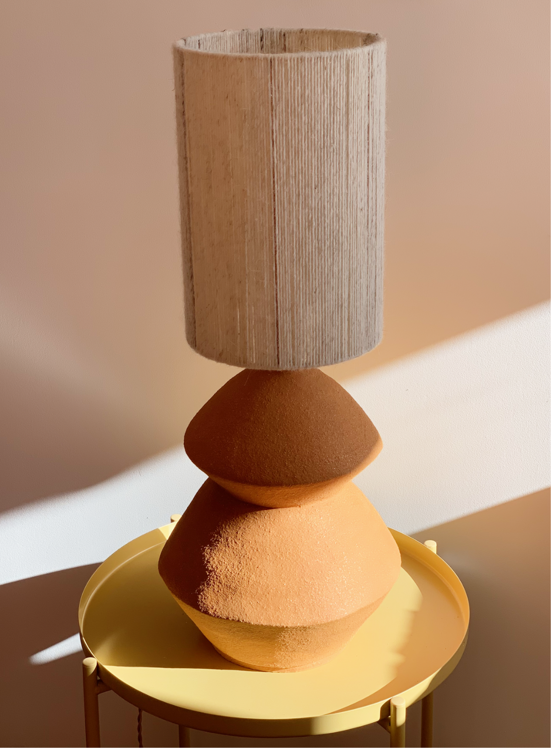 Lampe à poser<br> Grès roux <br>VENDU