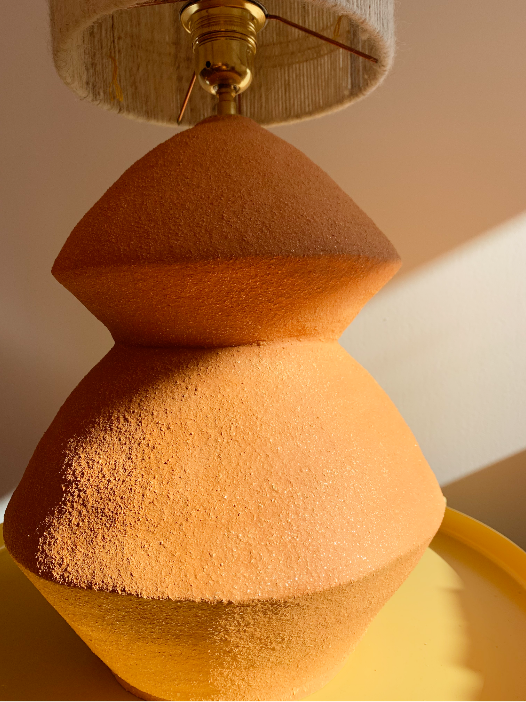 Lampe à poser<br> Grès roux <br>VENDU