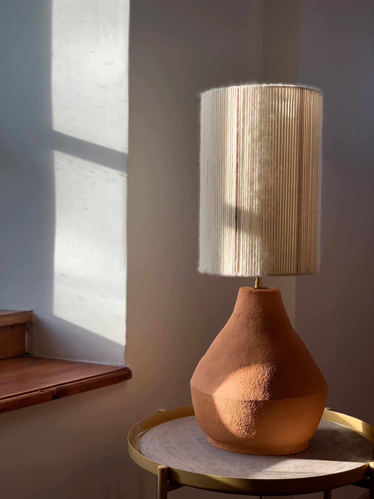 Lampe de table <br> Grès roux