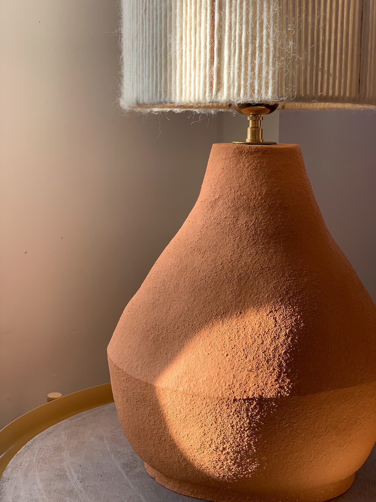 Lampe de table <br> Grès roux