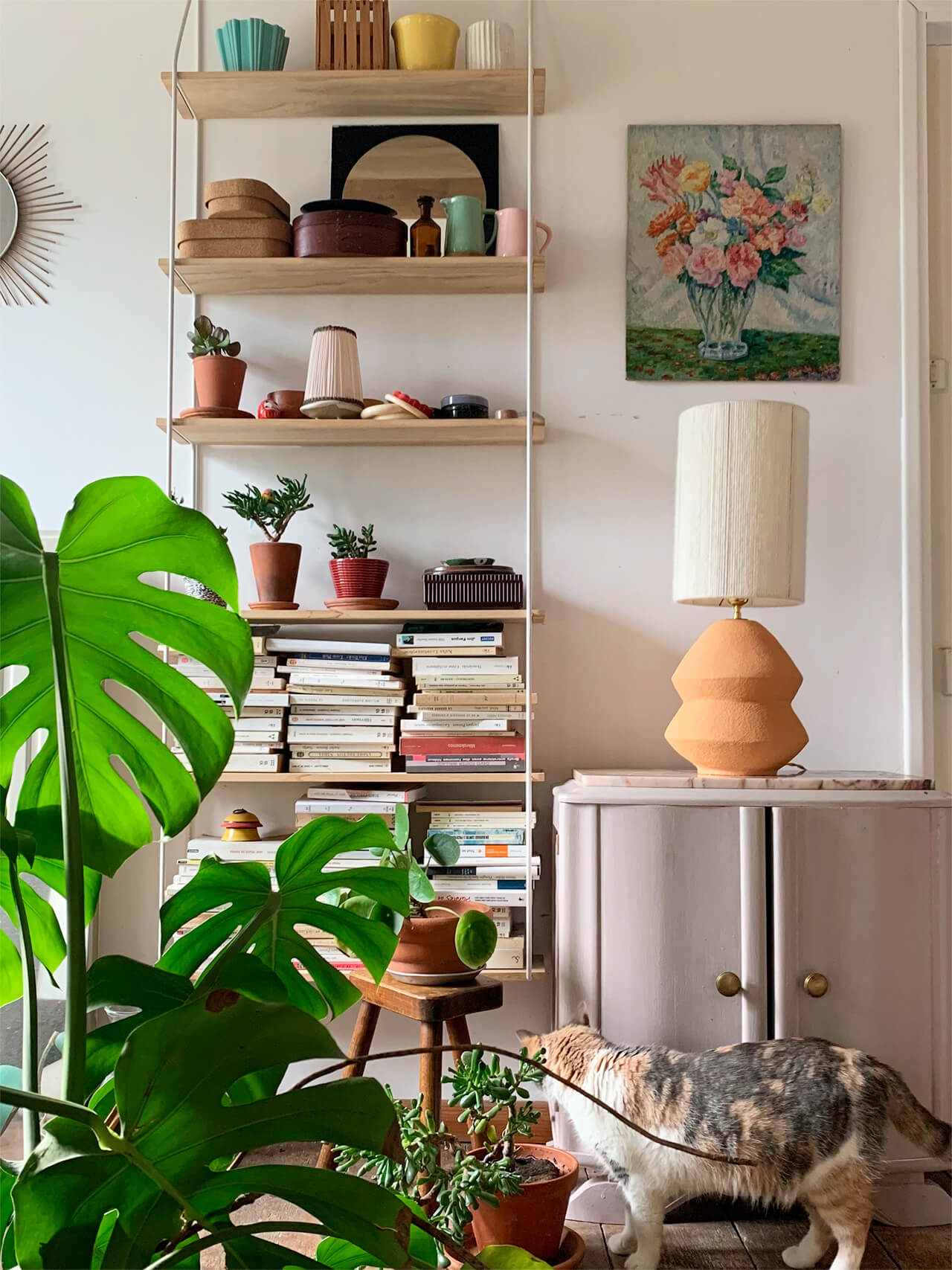 Lampe à poser<br> Grès roux <br> VENDU