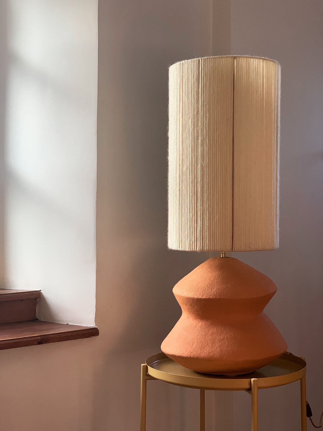 Lampe de sol<br> Grès roux