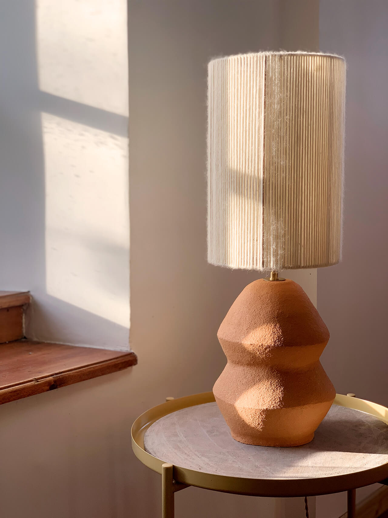 Lampe de table <br> Grès roux<br>VENDU